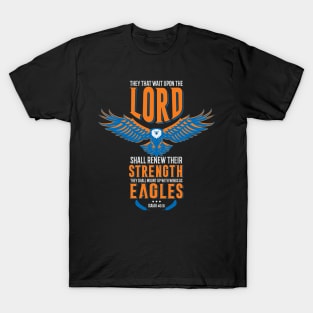 Wings Like Eagles Isaiah 40 31 Christian Bible Verse T-Shirt